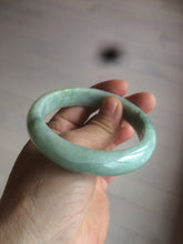 Load image into Gallery viewer, 56.4mm certified Type A 100% Natural sunny green Jadeite Jade bangle U126-2490
