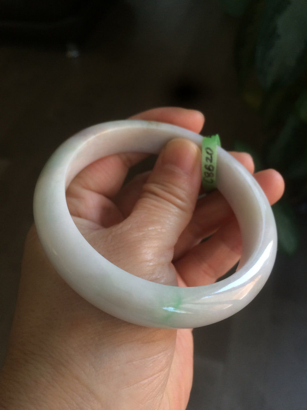 58.9mm certificated Type A 100% Natural sunny green/purple/red/white Jadeite Jade bangle AK4-8620