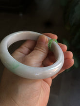 Load image into Gallery viewer, 58.9mm certificated Type A 100% Natural sunny green/purple/red/white Jadeite Jade bangle AK4-8620
