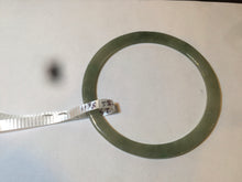 Load image into Gallery viewer, 58.5mm Type A 100% Natural icy light green super thin style Jadeite bangle L138
