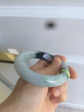 Load image into Gallery viewer, 58.5mm certificated Type A 100% Natural green/white Jadeite Jade bangle L86-1287
