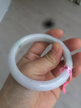 Load image into Gallery viewer, 55mm Certified type A 100% Natural light green/white Jadeite bangle AE38-9280
