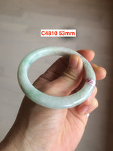 Load image into Gallery viewer, Sale! 49-54mm certified Type A 100% Natural dark green/white/black Jadeite Jade bangle with defects group GC30
