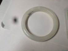 Load image into Gallery viewer, 54.4mm certified 100% Natural white/beige nephrite Jade bangle HE48-7870
