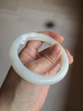 Load image into Gallery viewer, 54.4mm certified 100% Natural white/beige nephrite Jade bangle HE48-7870
