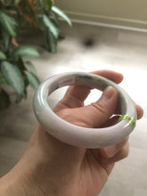 Load image into Gallery viewer, 58.6mm certified type A 100% Natural green/white/purple Jadeite Jade bangle Z96-6204
