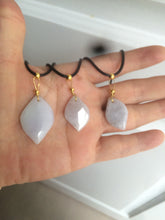 Load image into Gallery viewer, 100% natural type A jadeite jade Willow leaves pendants AB72
