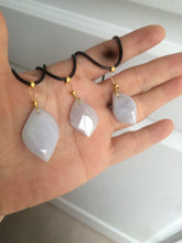Load image into Gallery viewer, 100% natural type A jadeite jade Willow leaves pendants AB72
