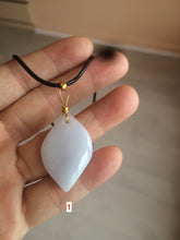 Load image into Gallery viewer, 100% natural type A jadeite jade Willow leaves pendants AB72
