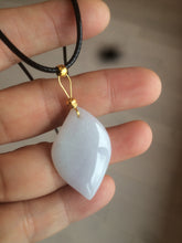 Load image into Gallery viewer, 100% natural type A jadeite jade Willow leaves pendants AB72
