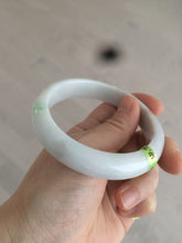 Load image into Gallery viewer, 58.9mm certificated Type A 100% Natural sunny green/purple/red/white Jadeite Jade bangle AK4-8620
