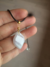 Load image into Gallery viewer, 100% natural type A jadeite jade Willow leaves pendants AB72
