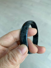 Load image into Gallery viewer, 52.8mm Certified Type A 100% Natural black (Wuji)Jadeite Jade bangle group D94
