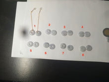 Load image into Gallery viewer, 100% Natural icy watery white/black (冰乌鸡) safety guardian donut dangling jadeite Jade earring D81
