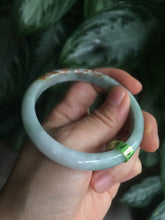 Load image into Gallery viewer, 54.6mm Type A 100% Natural white/green/red Jadeite Jade bangle N76
