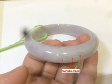 Load image into Gallery viewer, 58.8mm Certified type A 100% Natural light purple/white/orange Jadeite bangle G89-3054
