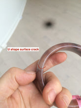Load image into Gallery viewer, 56.8mm 100% natural red/purple/violet Quartzite (Shetaicui jade) bangle Y12

