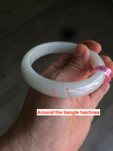 Load image into Gallery viewer, 55.9mm 100% natural Type A green/white/yellow jadeite jade bangle AF74-6211
