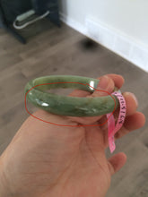 Load image into Gallery viewer, Certificated 54.5mm Type A 100% Natural apple green jadeite jade bangle X3-6557
