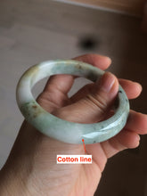 Load image into Gallery viewer, 56.6mm Certified Type A 100% Natural sunny green brown Jadeite Jade bangle AQ11-9156
