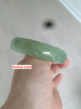 Load image into Gallery viewer, 56.7mm certified 100% Natural green/yellow/brown nephrite Jade bangle HE56-8451
