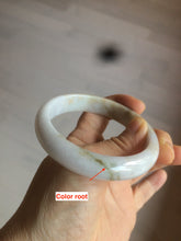 Load image into Gallery viewer, 57.7mm type A 100% Natural light purple white Jadeite Jade bangle AD69
