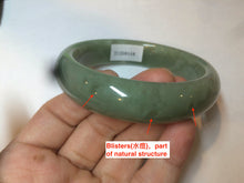 Load image into Gallery viewer, 60.8mm certified 100% Natural green/yellow nephrite Jade bangle HT48-8448

