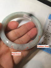 Load image into Gallery viewer, 54.5mm certified Type A 100% Natural green/purple/white  jadeite jade bangle S50-7163
