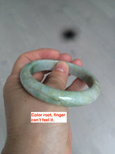 Load image into Gallery viewer, 56.5mm certified 100% natural Type A sunny green/brown jadeite jade bangle E41-2735
