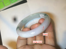 Load image into Gallery viewer, 53.6mm certified 100% natural Type A sunny green purple white jadeite jade bangle AS21-4141
