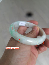 Load image into Gallery viewer, 56.8mm certificated Type A 100% Natural sunny green/white/brown Jadeite Jade bangle E48-3335
