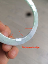 Load image into Gallery viewer, 57mm certified 100% natural Type A sunny green/purple slim flat style jadeite jade bangle AC68-4575
