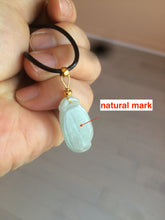Load image into Gallery viewer, 100% natural type A icy white blessed melon Jadeite Jade pendant AF24
