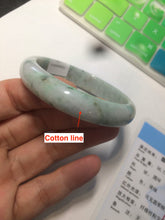 Load image into Gallery viewer, 53.1mm Certified type A 100% Natural green/purple/yellow Jadeite Jade bangle AQ10-9161
