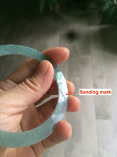 Load image into Gallery viewer, 58.1mm Certified Type A 100% Natural green/blue/gray/yellow super thin style Guatemala Jadeite bangle M51-7049
