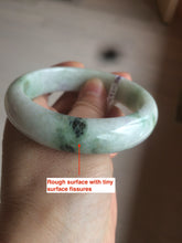 Load image into Gallery viewer, Sale! 57.4 mm Certified Type A 100% Natural green/purple/yellow(福禄寿) Jadeite Jade bangle Q92-2410

