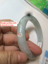 Load image into Gallery viewer, 57.5mm Certified Type A 100% Natural icy green/white Jadeite Jade bangle AT20-1351
