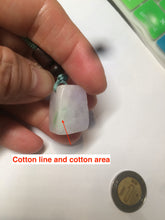 Load image into Gallery viewer, 100% Natural sunny green/purple scale weight jadeite Jade pendant necklace AF40
