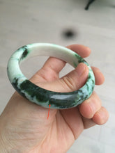 Load image into Gallery viewer, 57.8mm certified type A 100% Natural sunny green/orange/white jadeite jade bangle AE41-9586

