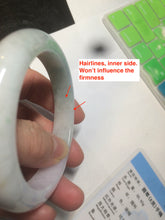 Load image into Gallery viewer, 53.7mm Certified Type A 100% Natural green/purple/brown Jadeite Jade bangle AR57-9788
