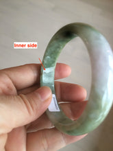 Load image into Gallery viewer, 52.7mm Type A 100% Natural light green/purple/brown Jadeite Jade bangle GC35-4159 (add on item)
