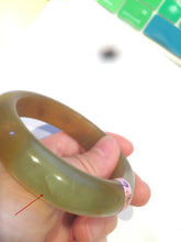 Load image into Gallery viewer, 52.9mm 100% Natural yellow/red/orange/gray Xiu Jade (Serpentine) (The Origin of Life) bangle A30
