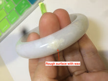 Load image into Gallery viewer, 56.5mm certificated Type A 100% Natural white/red/brown Jadeite Jade bangle AE28-5705
