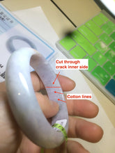 Load image into Gallery viewer, 51mm type A 100% natural certified green/purple/red jadeite jade bangle U80-0744((Clearance item with big defects)
