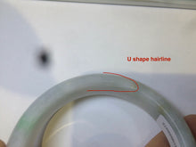 Load image into Gallery viewer, 57.5mm Certified Type A 100% Natural white/green/yellow Jadeite Jade bangle E54-0272
