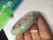 Load image into Gallery viewer, 56mm certified Type A 100% Natural sunny green/yellow Jadeite Jade bangle AR15-2704
