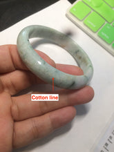 Load image into Gallery viewer, 53.1mm Certified type A 100% Natural green/purple/yellow Jadeite Jade bangle AQ10-9161

