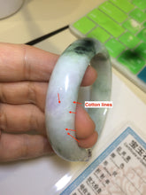Load image into Gallery viewer, Sale! 57.4 mm Certified Type A 100% Natural green/purple/yellow(福禄寿) Jadeite Jade bangle Q92-2410
