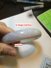 Load image into Gallery viewer, 58.3mm Certified Type A 100% Natural white/yellow/green Jadeite Jade bangle D60-0578
