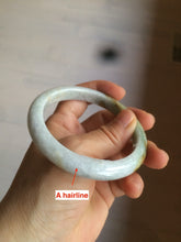 Load image into Gallery viewer, 59mm Certified Type A 100% Natural white/yellow/green Jadeite Jade bangle D59-0575
